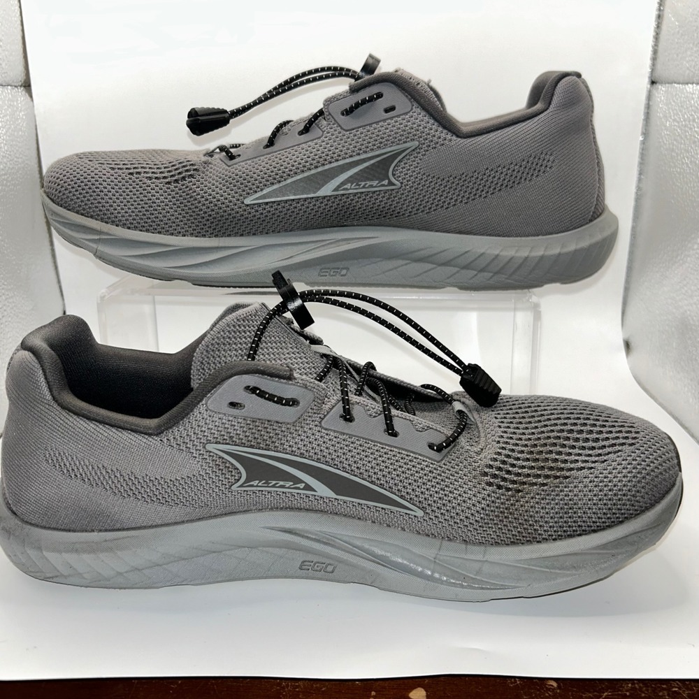 Altra Escalante 3 Mens 9 Gray Road Running Shoes AL0A85NE220 Lock Laces